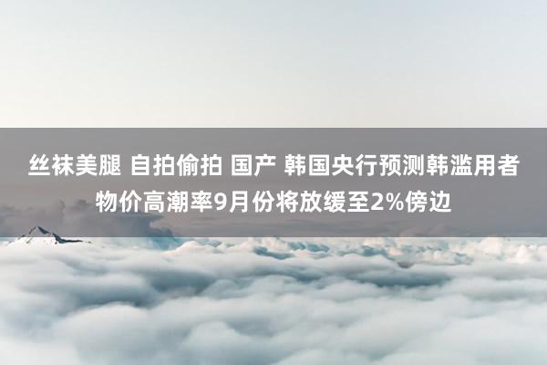 丝袜美腿 自拍偷拍 国产 韩国央行预测韩滥用者物价高潮率9月份将放缓至2%傍边