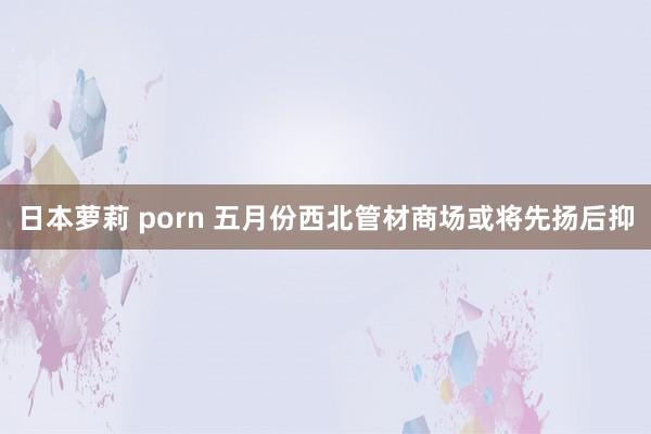 日本萝莉 porn 五月份西北管材商场或将先扬后抑