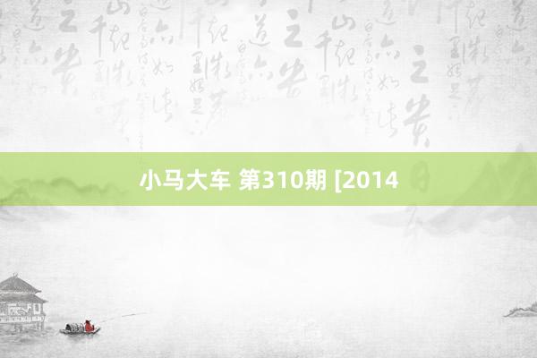 小马大车 第310期 [2014